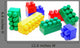 Colored Lego Bricks Wall Decal