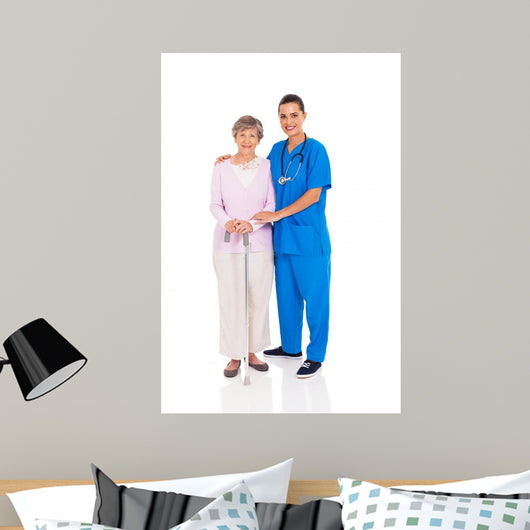 Beautiful Young Nurse and Wall Decal