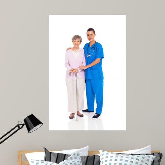 Beautiful Young Nurse and Wall Decal