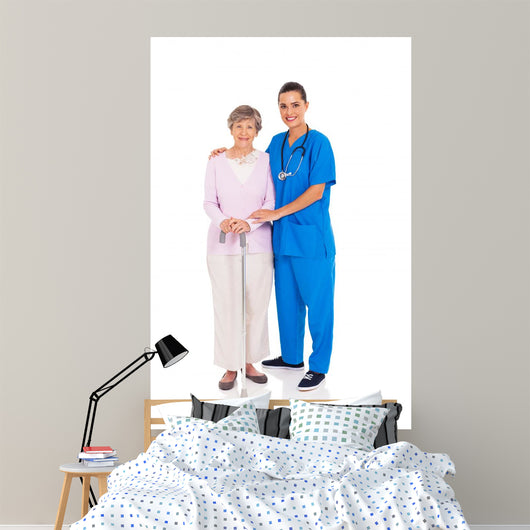 Beautiful Young Nurse and Wall Decal