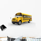 School Bus White Wall Decal