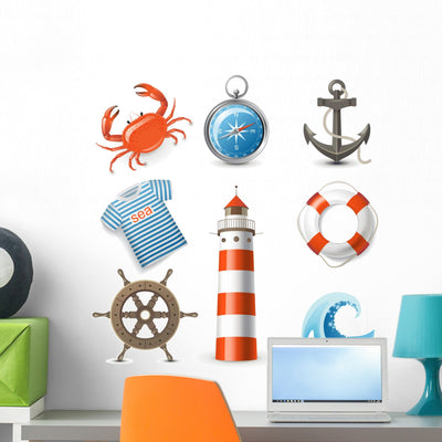Sea Icons shown on a wall