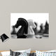 black and white knights Wall Mural
