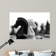 black and white knights Wall Mural