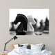 black and white knights Wall Mural