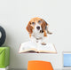 Dog Reading Book Wall Decal