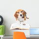 Dog Reading Book Wall Decal