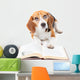 Dog Reading Book Wall Decal