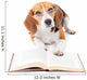 Dog Reading Book Wall Decal