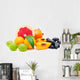 collection fruit isolated on white Wall Decal