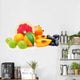 collection fruit isolated on white Wall Decal