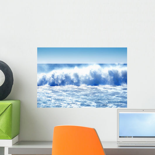 Huge Crashing Waves Wall Mural