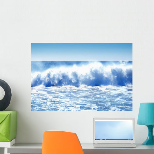 Huge Crashing Waves Wall Mural