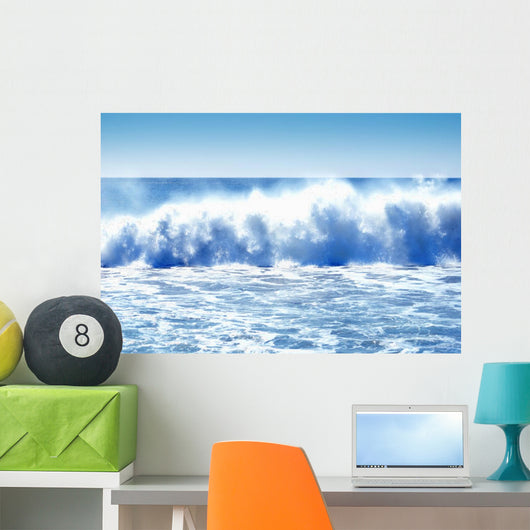 Huge Crashing Waves Wall Mural