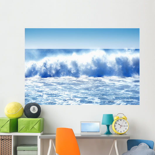 Huge Crashing Waves Wall Mural