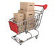 Shopping Cart with Stack Wall Decal