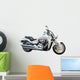 Big motorcycle isolated on white. Wall Decal