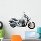 Big motorcycle isolated on white. Wall Decal