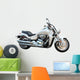 Big motorcycle isolated on white. Wall Decal