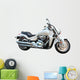 Big motorcycle isolated on white. Wall Decal