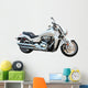 Big motorcycle isolated on white. Wall Decal