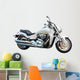 Big motorcycle isolated on white. Wall Decal