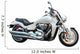 Big motorcycle isolated on white. Wall Decal