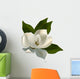 Single Magnolia Flower White Wall Decal