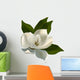Single Magnolia Flower White Wall Decal