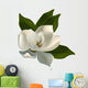 Single Magnolia Flower White Wall Decal