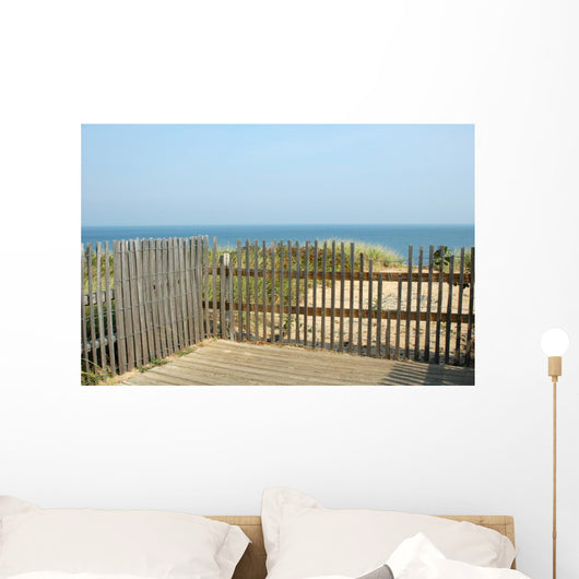 Atlantic Ocean through Fence Wall Mural