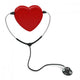 Stethoscope and Heart White Wall Decal