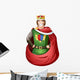 Young King With Crown Wall Decal