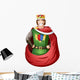 Young King With Crown Wall Decal