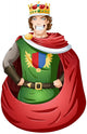 Young King With Crown Wall Decal