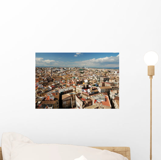 View over the rooftops of Valencia, Spain Wall Mural