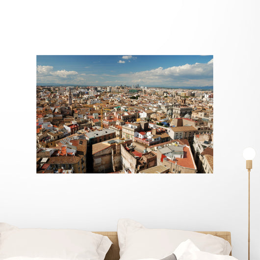 View over the rooftops of Valencia, Spain Wall Mural