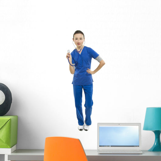 Female Healthcare Worker Wall Mural