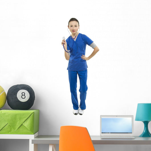 Female Healthcare Worker Wall Mural