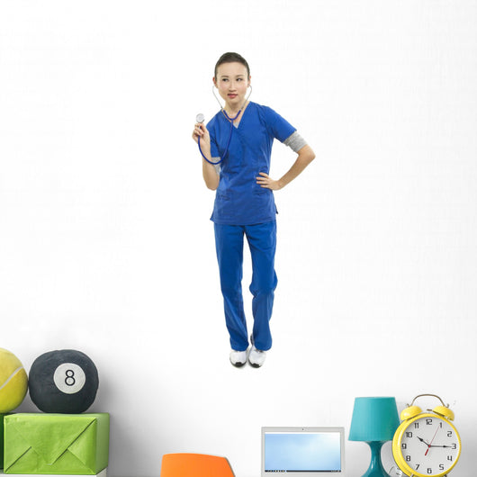 Female Healthcare Worker Wall Mural