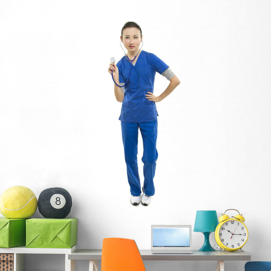 Female Healthcare Worker Wall Mural