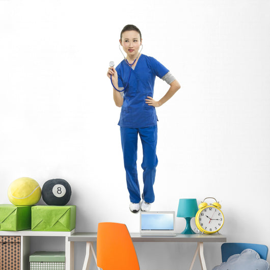 Female Healthcare Worker Wall Mural