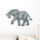 elephant on white Wall Decal