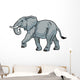 elephant on white Wall Decal