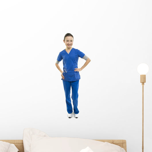 Healthcare Worker Scrubs Wall Decal