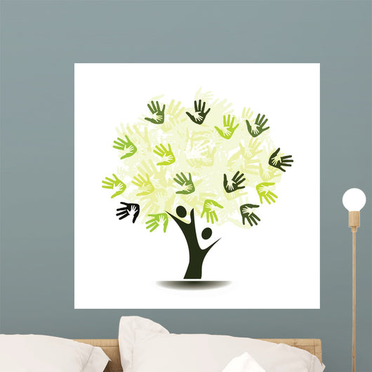Tree with Palm Handshakes