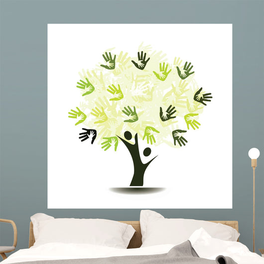 Tree with Palm Handshakes