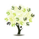 Tree with Palm Handshakes