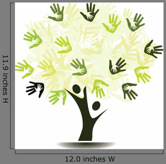 Tree with Palm Handshakes