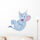 Laughing elephant Wall Decal